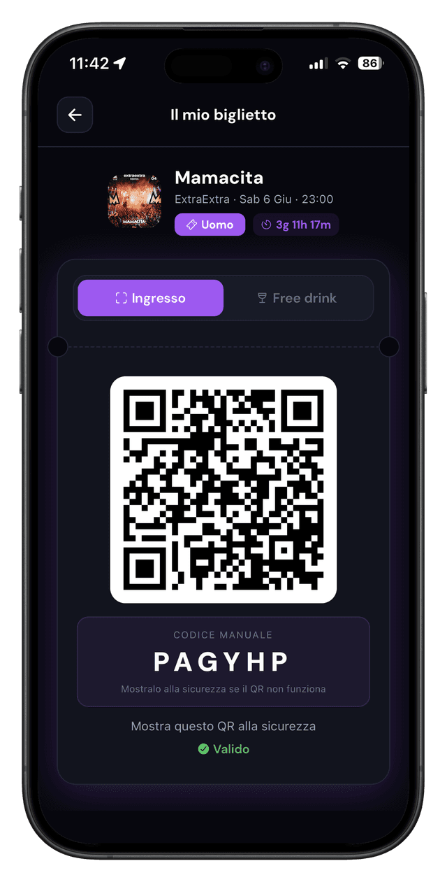 Biglietto QR MyNox